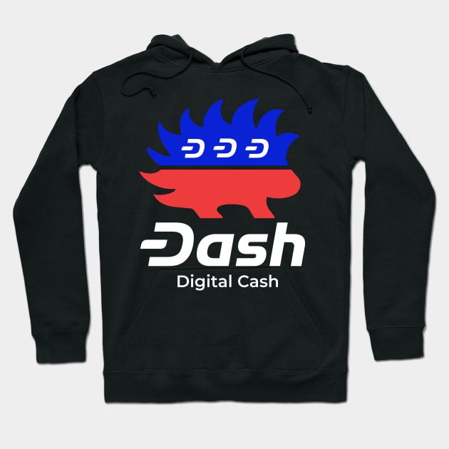 Dash Digital Cash Libertarian Cryptocurrency T-Shirt Hoodie by dash